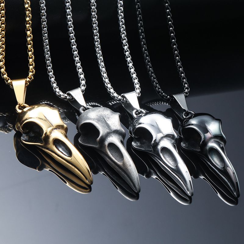 Hip-hop Animal Titanium Steel Polishing Men's Pendant Necklace