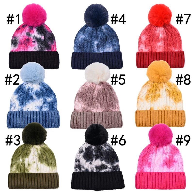 Unisex Classic Style Color Block Eaveless Wool Cap