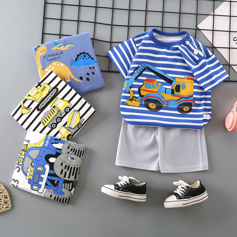 Cute Cartoon Cotton Boys Clothing Sets