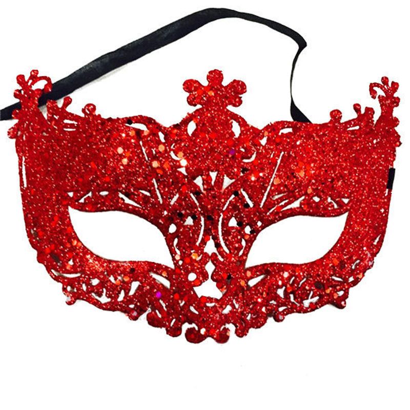 Halloween Glam Funny Solid Color Plastic Holiday Daily Party Mask