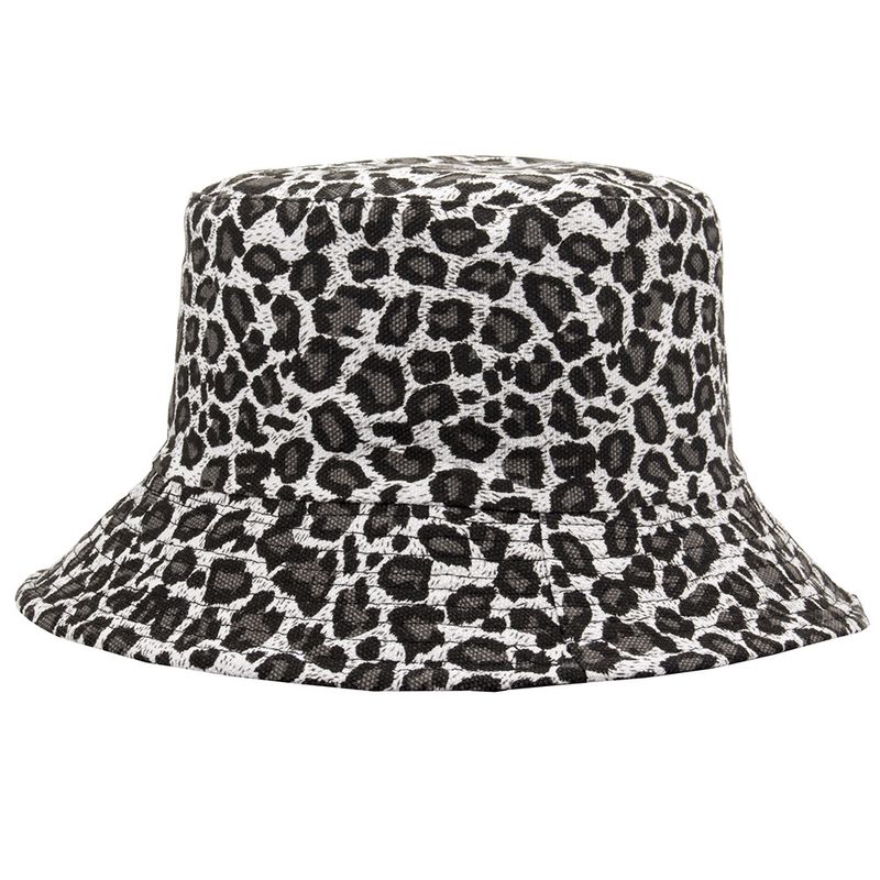 Unisex Basic Leopard Große Traufen Bucket Hat