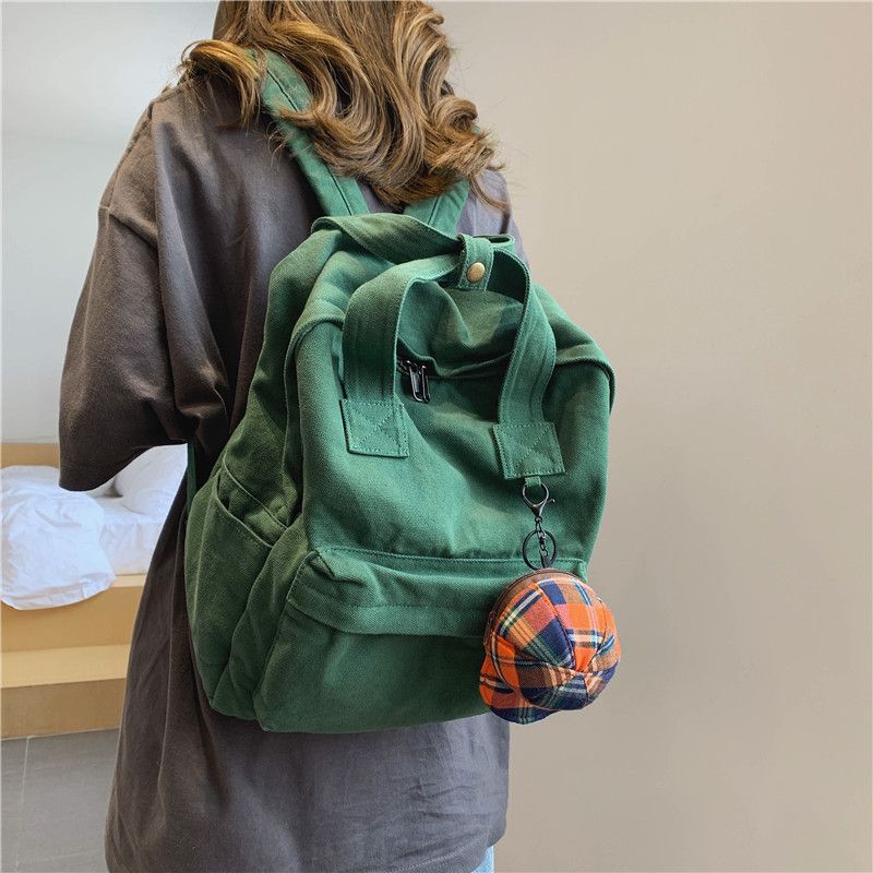 Solid Color Casual Travel Street Women's Backpack