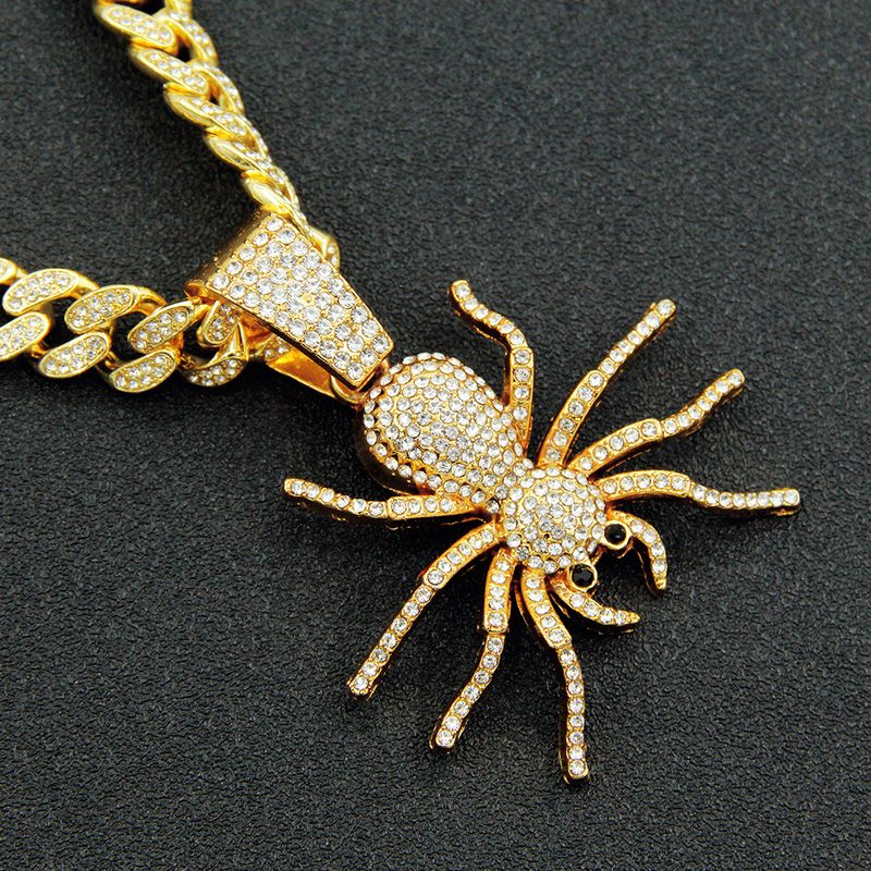 Hip-hop Exaggerated Spider Alloy Inlay Rhinestones Men's Pendant Necklace Necklace Pendant