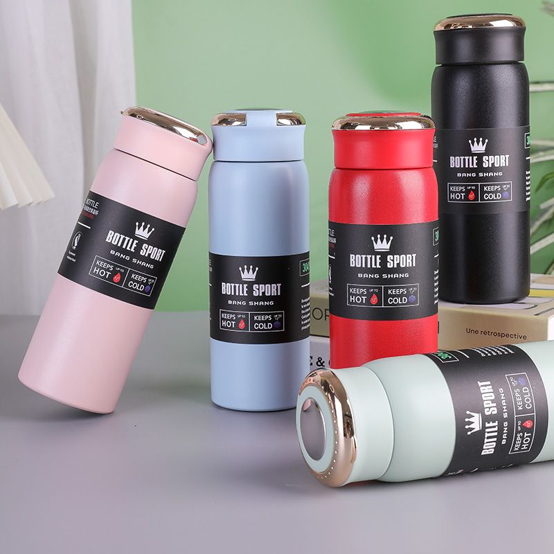 Casual Solid Color Stainless Steel Thermos Cup