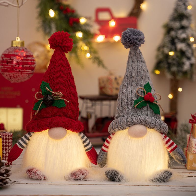 Weihnachten Nordischer Stil Puppe Tuch Polyester Gruppe Dekorative Requisiten