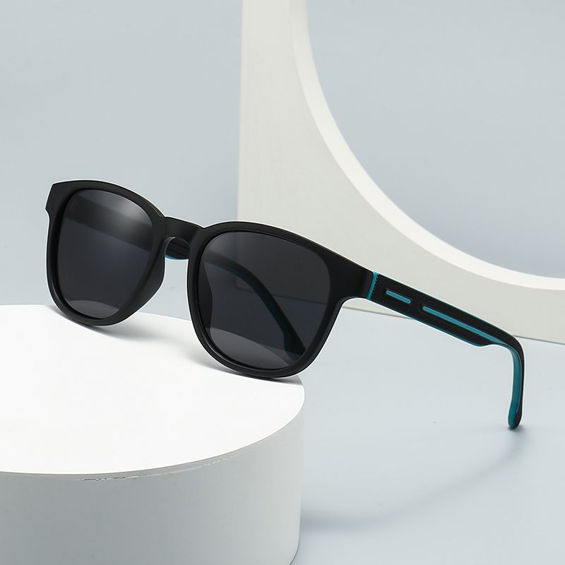 Moderner Stil Einfarbig Pc Runder Rahmen Vollbild Männer Sonnenbrille