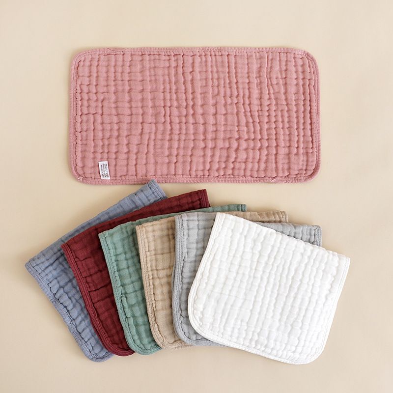 Simple Style Solid Color Cotton Burp Cloths Baby Accessories