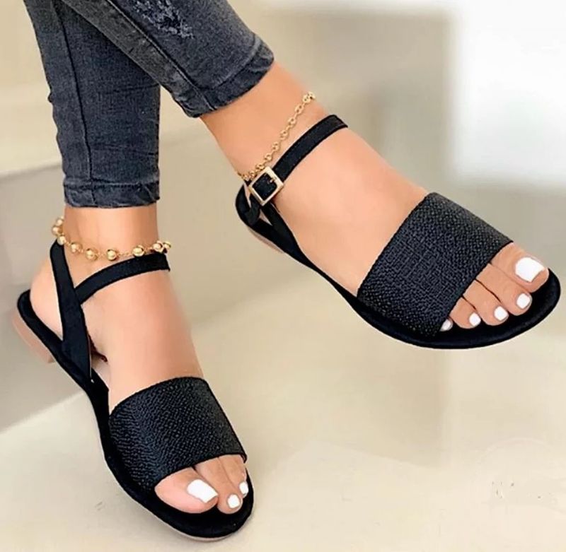 Women's Casual Solid Color Point Toe Fashion Sandals