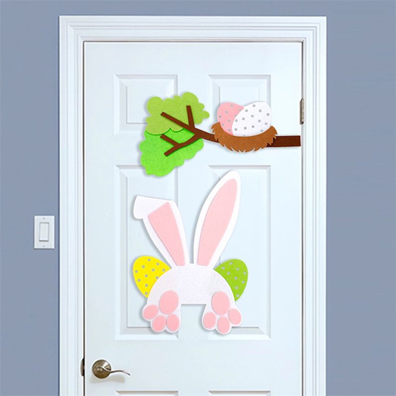 Pâques Mignon Lapin Carotte Feutre Vacances Fête Accessoires Décoratifs