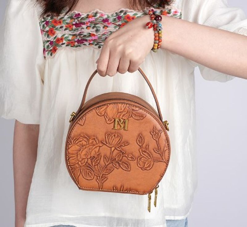 Women's Medium Pu Leather Color Block Vintage Style Classic Style Shell Zipper Shoulder Bag