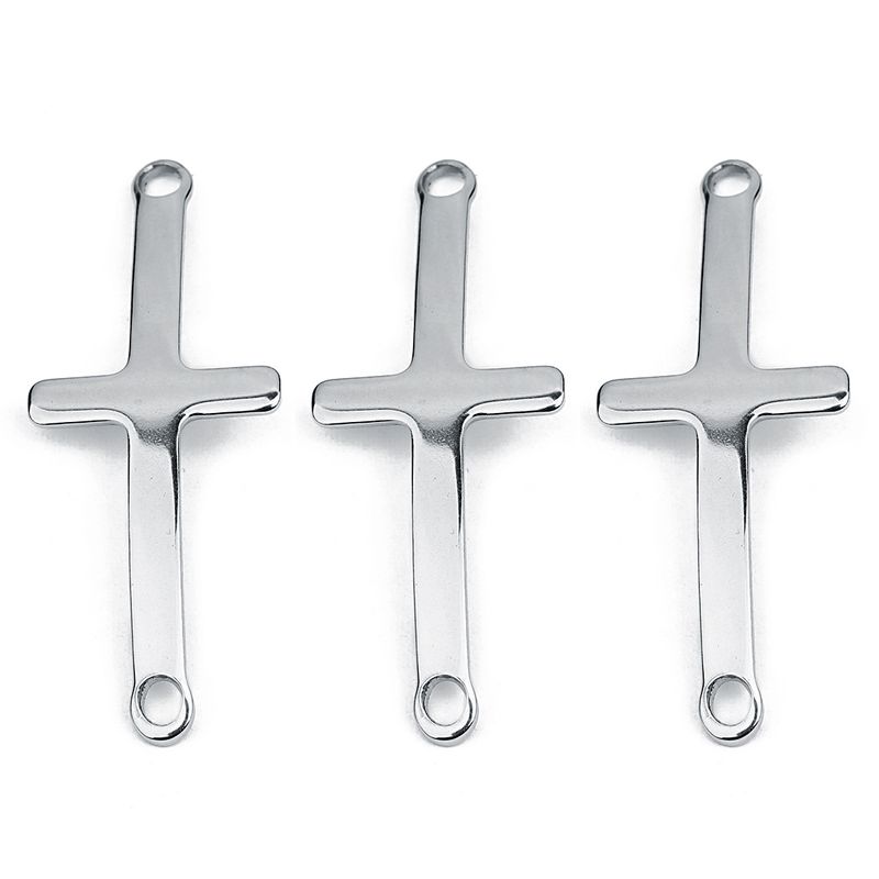 10 PCS/Package Stainless Steel Cross Simple Style