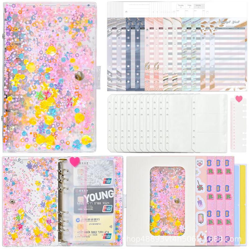 1 Piece 1 Set Solid Color Learning School Pvc Cartoon Style Vacation Notebook