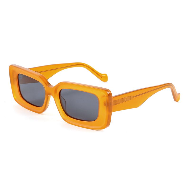 Casual Color Sólido Tac Cuadrado Fotograma Completo Gafas De Sol Hombre