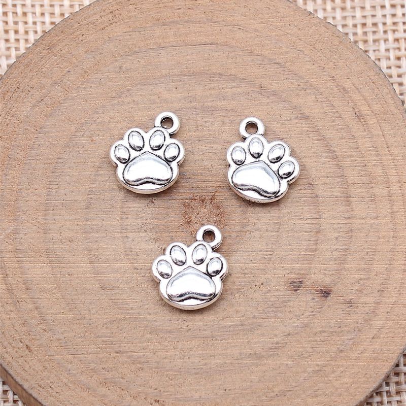 1 Piece Cute Paw Print Alloy Pendant Jewelry Accessories