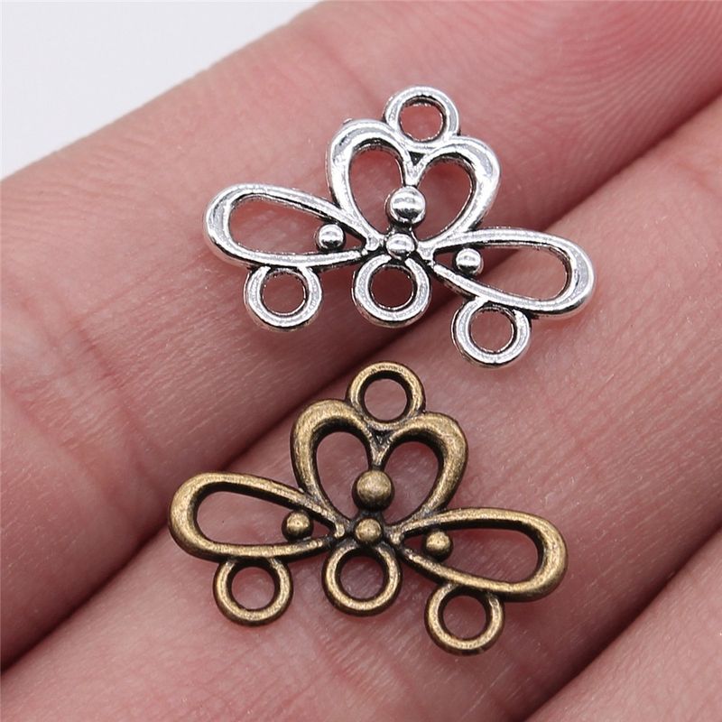 1 Piece Retro Solid Color Alloy Plating Earrings Connector Jewelry Accessories