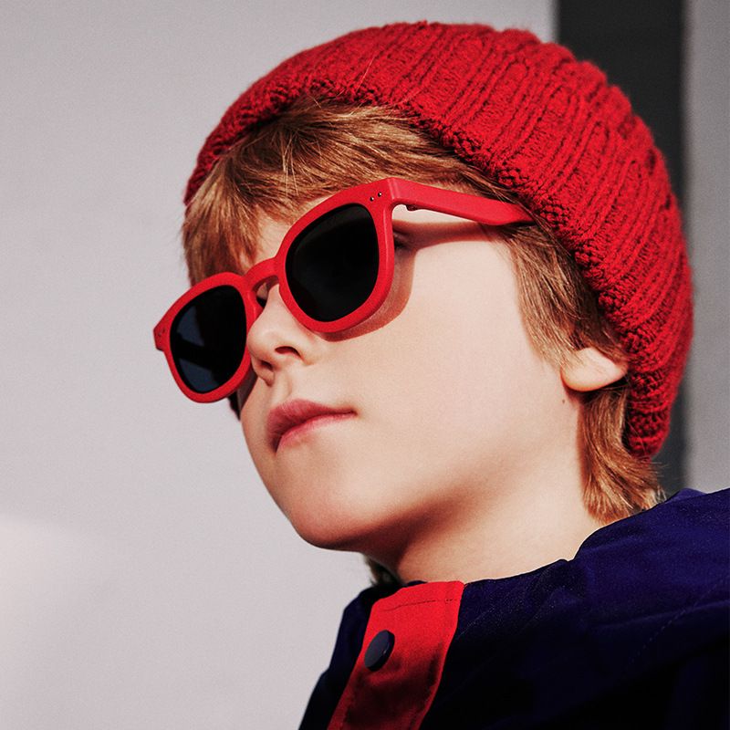 Casual Color Block Tac Oval Frame Full Frame Kids Sunglasses