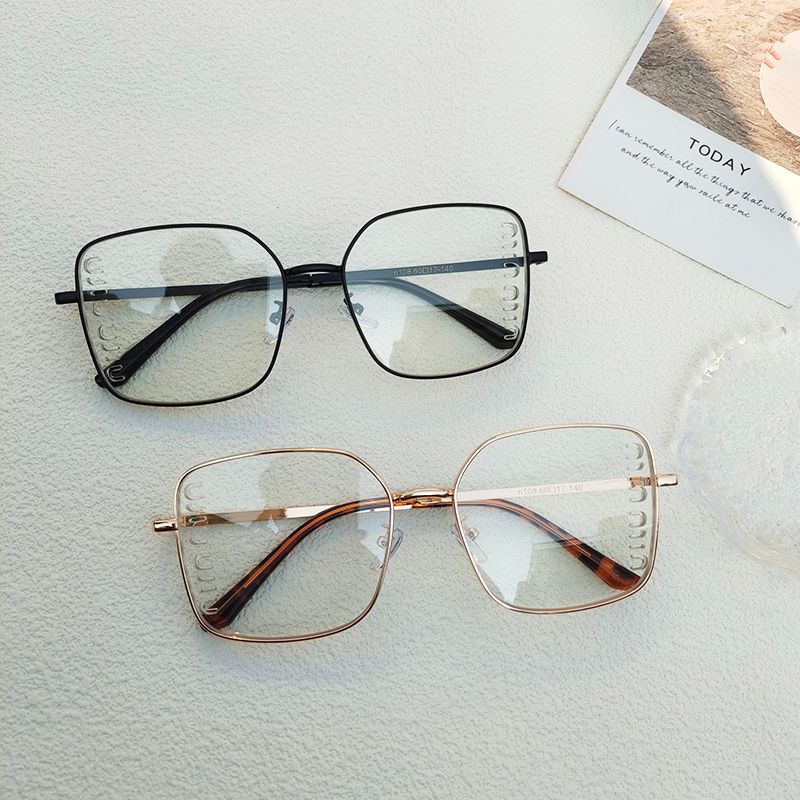 Simple Style Geometric Pc Resin Square Full Frame Optical Glasses