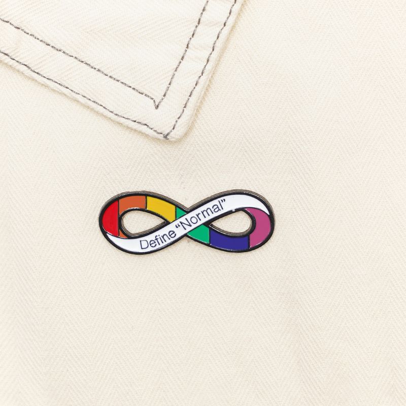 Ig Style Letter Colorful Infinity Metal Unisex Brooches