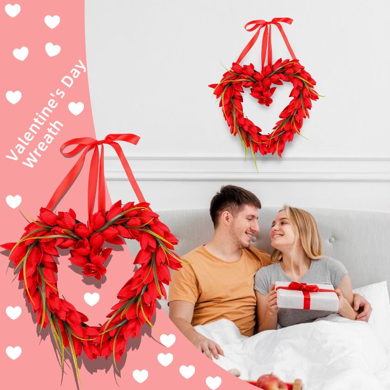 Valentinstag Einfacher Stil Herzform Kunststoff Polyester Zuhause Täglich Dekorative Requisiten