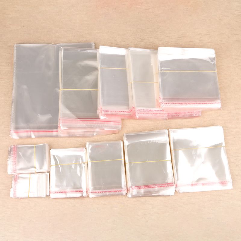 Simple Style Transparent Plastic Jewelry Packaging Bags