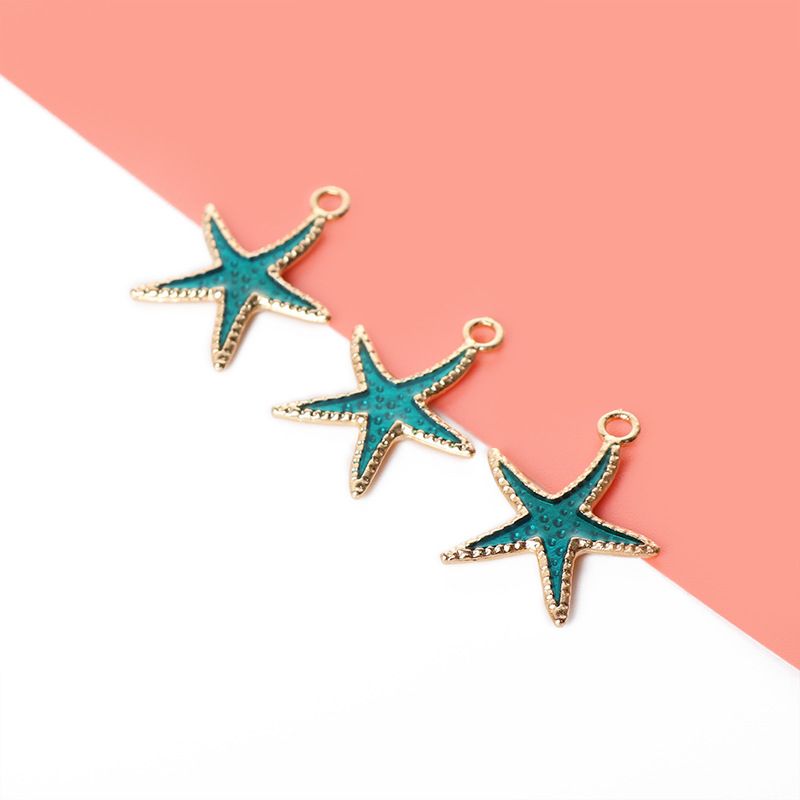 1 Piece Casual Beach Starfish Alloy Plating Pendant Jewelry Accessories