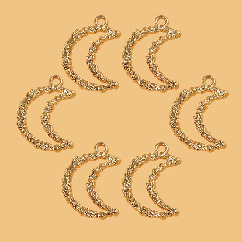 1 Piece Simple Style Moon Alloy Plating Pendant Jewelry Accessories
