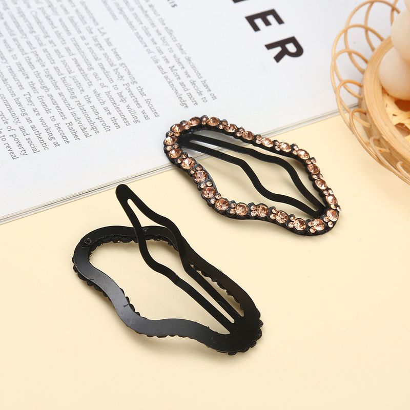 Women's Simple Style Clouds Alloy Inlay Rhinestones Hair Clip