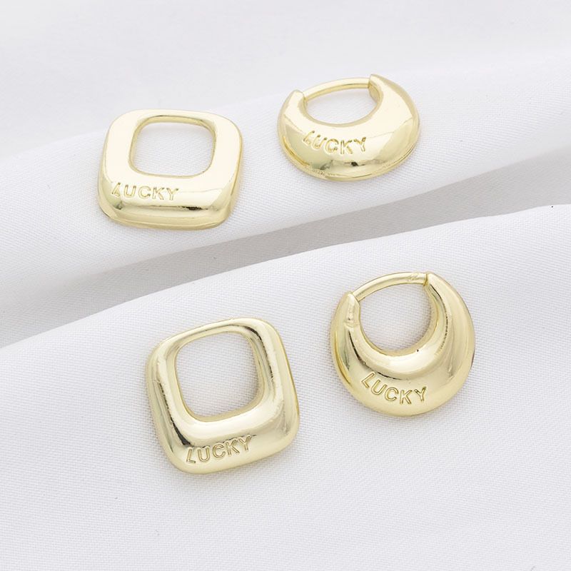 10 Pcs/package Simple Style Letter Solid Color Alloy Plating Pendant Jewelry Accessories