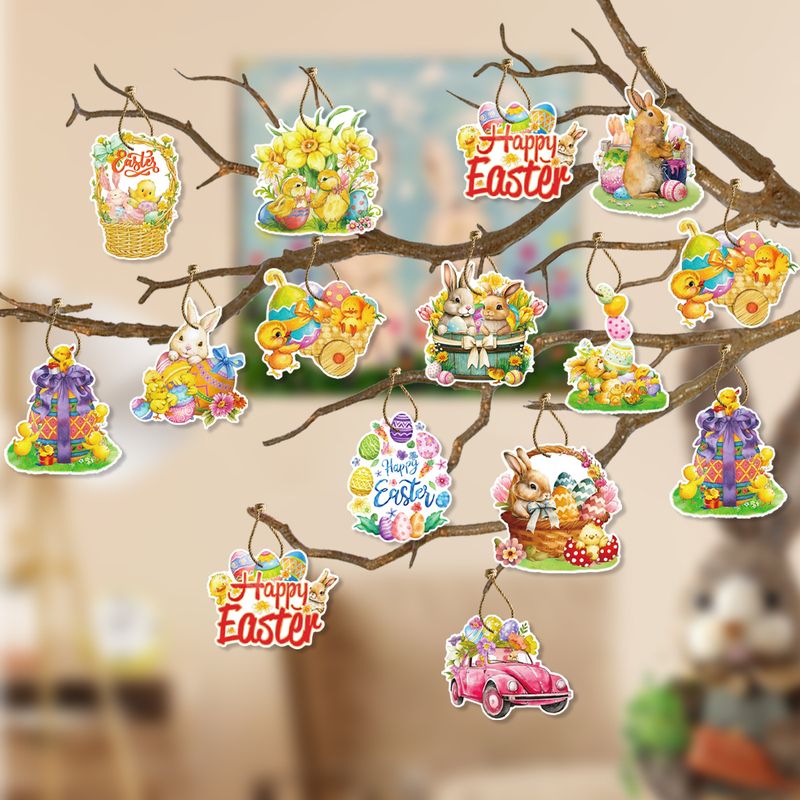Easter Cute Letter Paper Holiday Daily Decorative Props