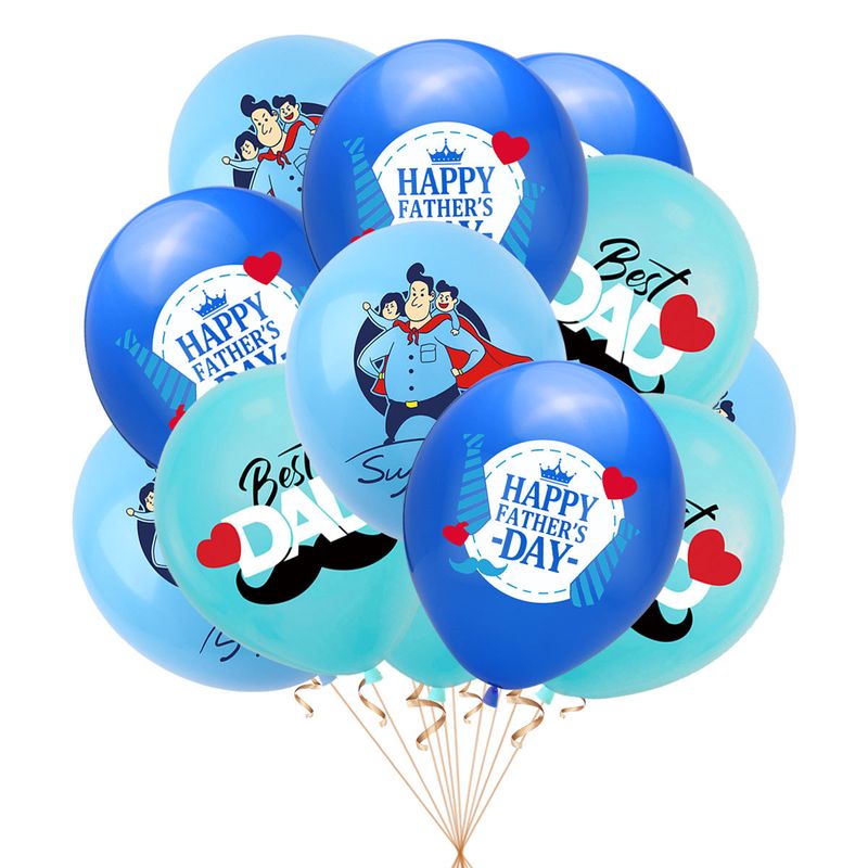 Father's Day Simple Style Classic Style Letter Emulsion Festival Balloons