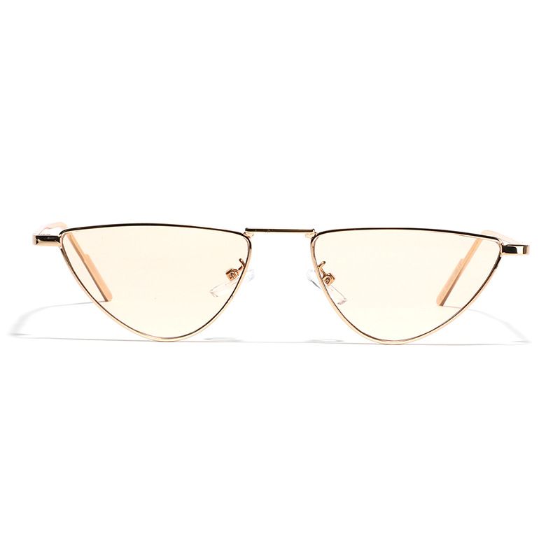 Streetwear Triangle Ac Cat Eye Full Frame Women's Sunglasses