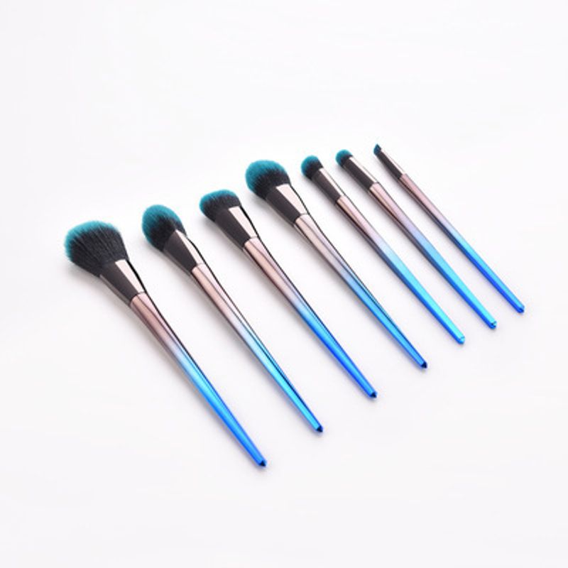 Simple Style Artificial Fiber Wooden Handle Plastic Handle Makeup Brushes 1 Set