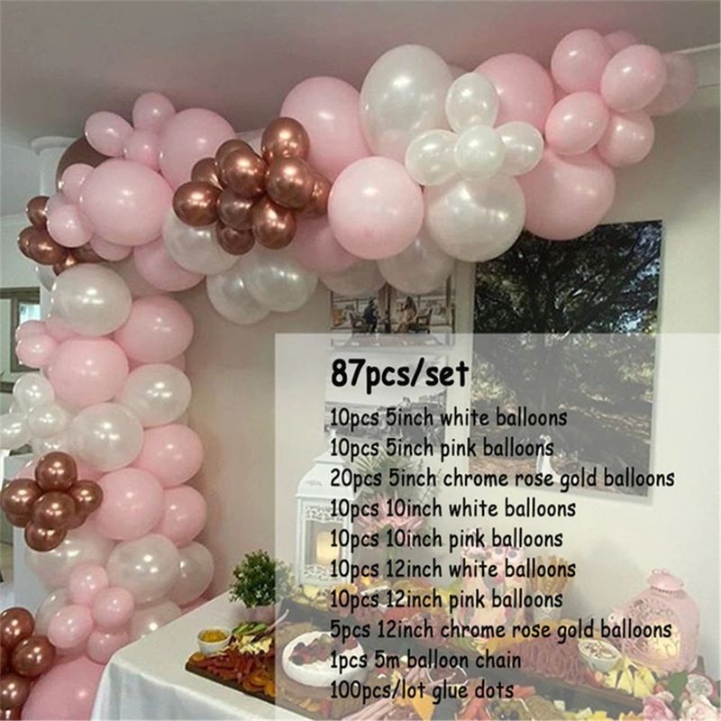 Sucré Couleur Unie Plastique Mariage Fête Date D'anniversaire Ballons