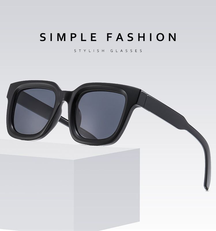 Casual Simple Style Geometric Ac Square Full Frame Women's Sunglasses