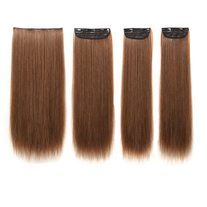 Women's Simple Style Casual Chemical Fiber Long Straight Hair Wig Net