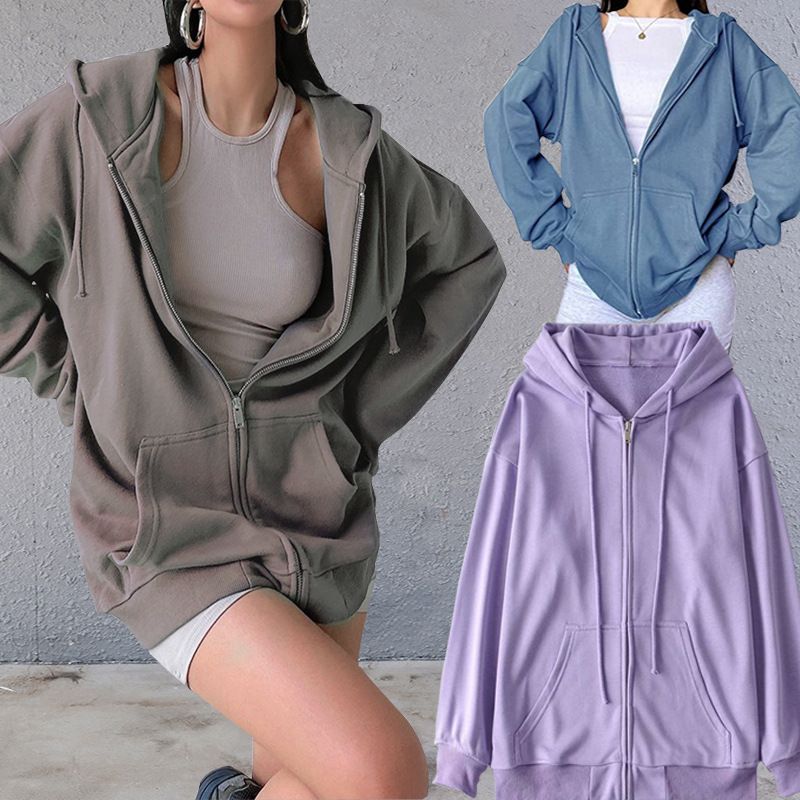 Women's Hoodies Long Sleeve Casual Classic Style Solid Color