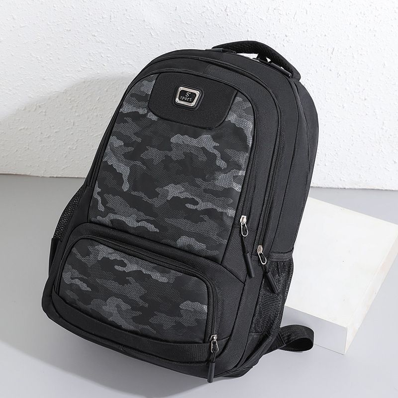 Waterproof Solid Color Casual Daily Laptop Backpack