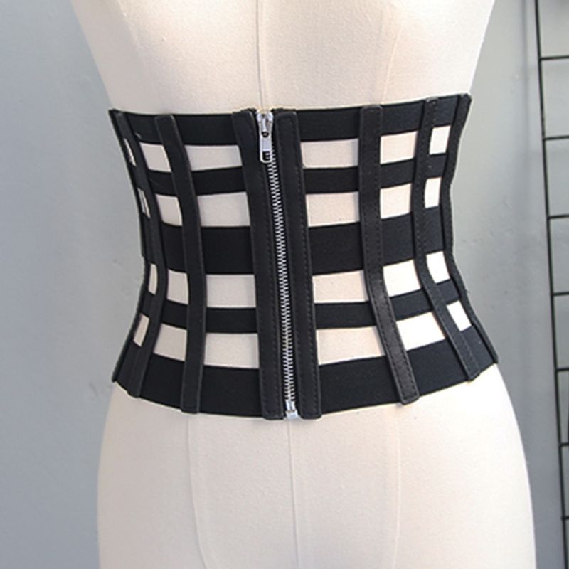 Simple Style Solid Color Pu Leather Women's Corset Belts