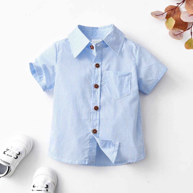 Einfacher Stil Streifen Baumwolle T-shirts & Hemden