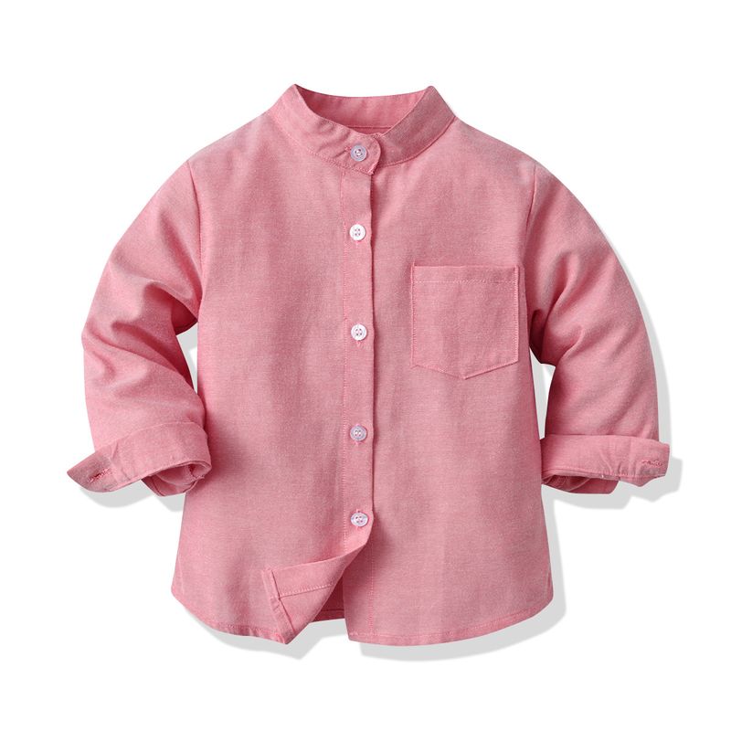 Einfacher Stil Einfarbig Baumwolle T-shirts & Hemden