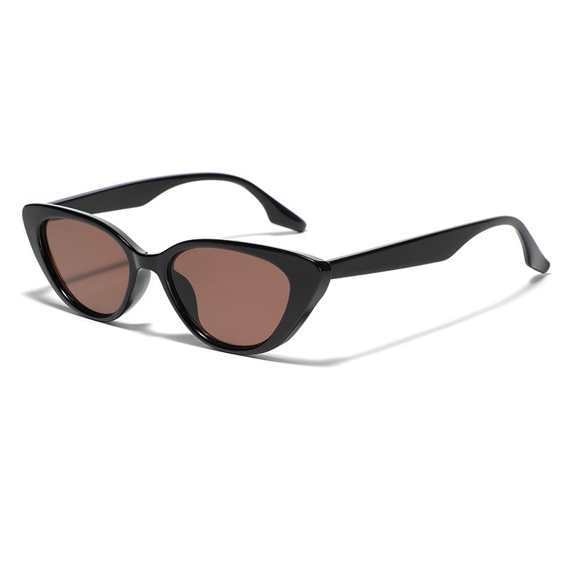 Classic Style Solid Color Ac Cat Eye Full Frame Women's Sunglasses