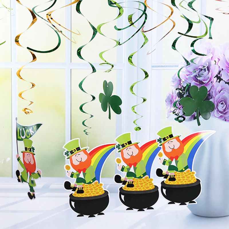 St. Patrick Simple Style Classic Style Color Block Paper Holiday Daily Decorative Props