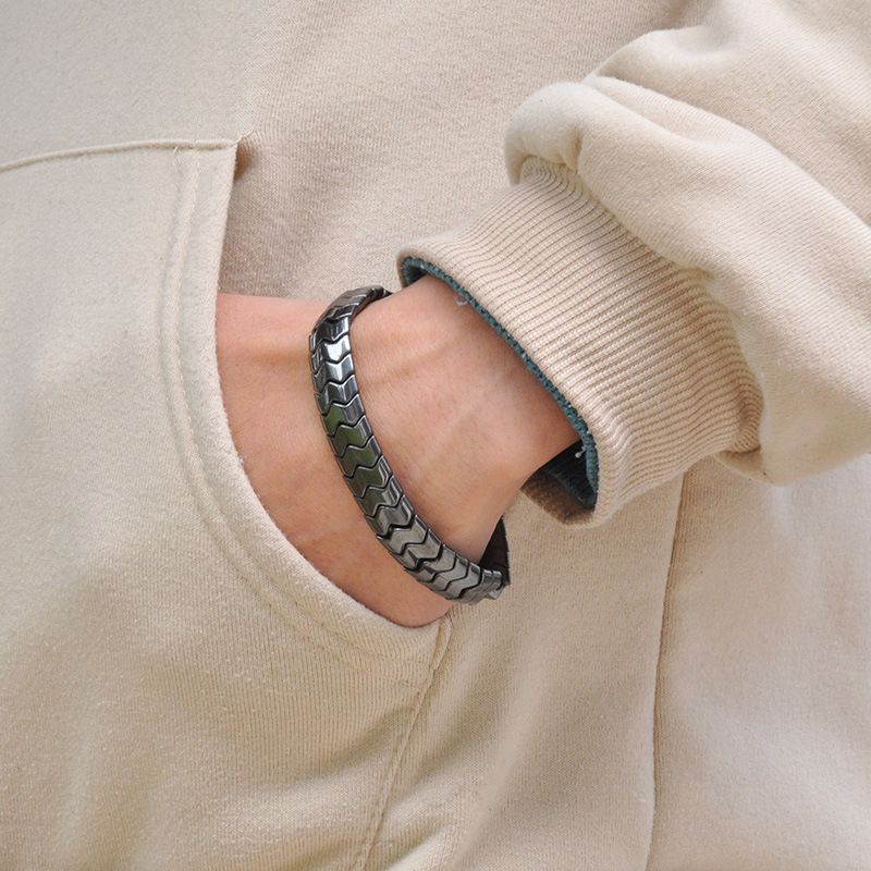 Style Simple Géométrique Matériau Magnétique Polissage Unisexe Bracelets