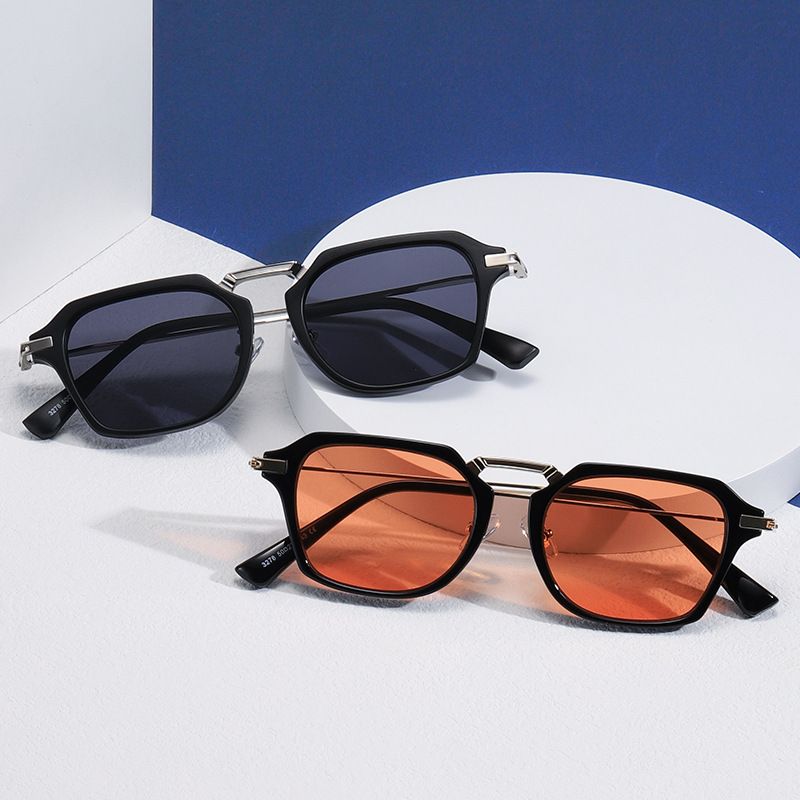 Simple Style Solid Color Pc Square Full Frame Women's Sunglasses