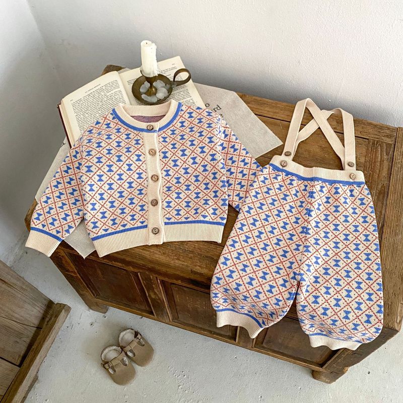 Classic Style Cartoon Cotton Baby Clothing Sets