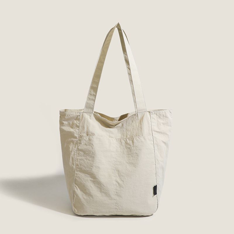 Women's Large Nylon Solid Color Vintage Style Classic Style Square Zipper Shoulder Bag