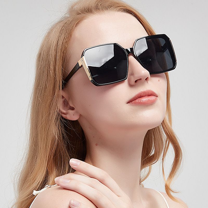Elegant Einfacher Stil Farbverlauf Ac Quadrat Vollbild Sonnenbrille Der Frauen