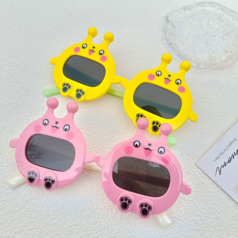 Cute Cartoon Character Slug Pc Resin Oval Frame Full Frame Kids Sunglasses