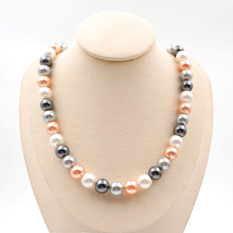 Simple Style Round 304 Stainless Steel Imitation Pearl Wholesale Bracelets Necklace