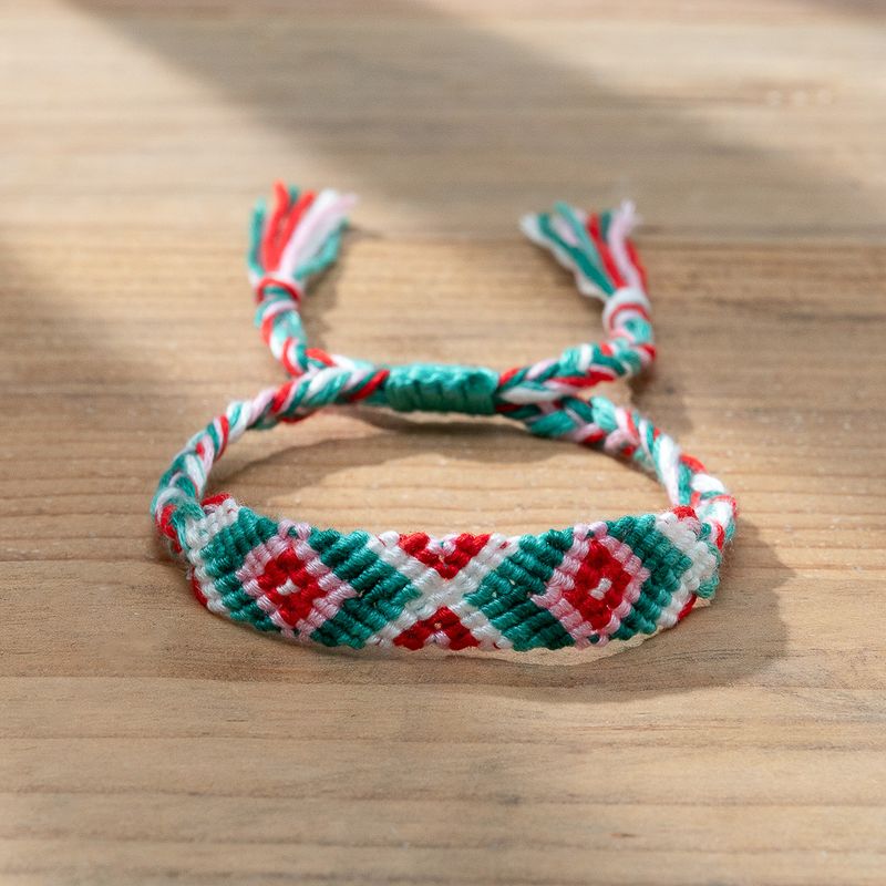 Casual Bohemian Color Block Polyester Tassel Braid Women's Bracelets
